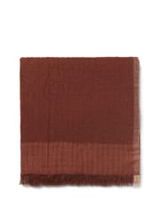 Weaver Throw - Red Brown