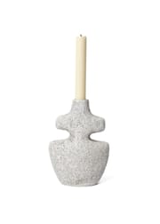 Yara Candle Holder - Medium - Grey Pumice