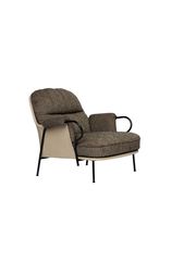 black/brown armchair