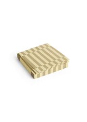 Cream and Sand - Pillar Stripe / Set of 20 - Lunch