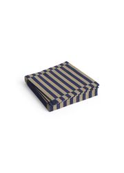 Dark Blue and Dark Sand - Pillar Stripe / Set of 20 - Lunch