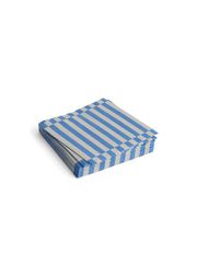 Grey and Blue - Pillar Stripe / Set of 20 - Lunch