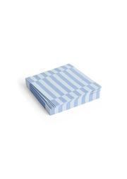 Light Blue and Dusty Blue - Pillar Stripe / Set of 20 - Lunch