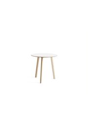 Pearl White Laminate / Untreated Beech - Ø75