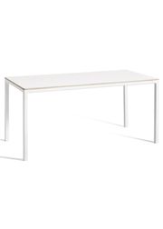 Tabletop: White Laminate / Frame: White Powder Coated Aluminium - L160