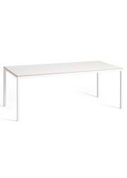 Tabletop: White Laminate / Frame: White Powder Coated Aluminium - L200