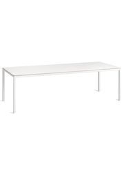 Tabletop: White Laminate / Frame: White Powder Coated Aluminium - L250