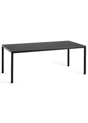 Tabletop: Black Linoleum / Frame: Black Powder Coated Aluminium - L200