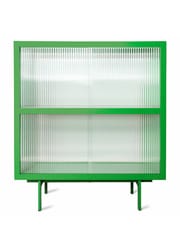 Green Stained Ash Wood - Clear Ribbed (Vendu)