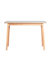 Frame: Lacquered oak / Tabletop: Beige grey linoleum 4175 w/lacquered oak edge