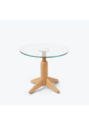 Glass / Beech - Side Table (Esgotado)