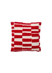 FURUD cushion cover - ivory/red