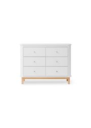 White / Oak - 6 drawers