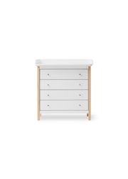 White / Oak - 4 drawers