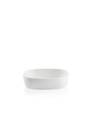 Superellipsefad porcelain 15*20*5,5 cm - HVID HØJ