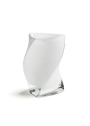 TWISTER-vase 16 cm - OPAL ( 2 lag glas )