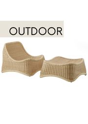 Lounge chair + footstool - Exterior