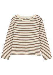 Light brown/White stripe