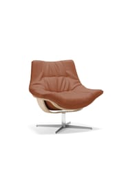 Anilina Cognac 0672 / Lacquered Beech / Brushed Chrome