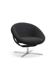 Hallingdal 0180 / Black Stained Beech / Brushed Chrome