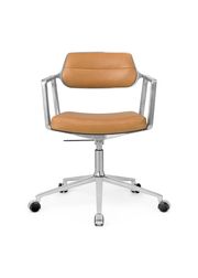 Camel Leather 101 / Polished Frame - Castors