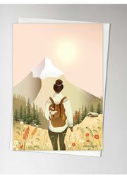 HIKE WITH ME - greeting card