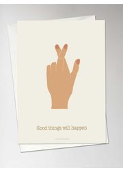 Good things will happen - postcard