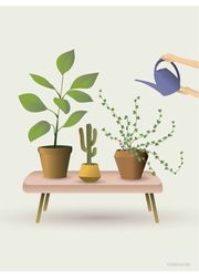 Growing plants - poster