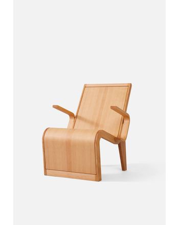 A. Petersen - Lænestol - Wooden Chair by Dan Svarth - Solid and veneered Oregon pine. Oiled