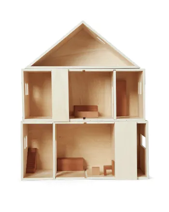 Ferm Living - Poppenhuis - Toro Stackable House - Natural - Natural