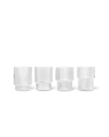 Ferm Living - Vetro - Ripple Glass (Set of 4) - Clear