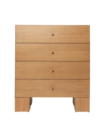 Ferm Living - Dresser - Kuben Drawers - 1x4 Natural Oak Veneer