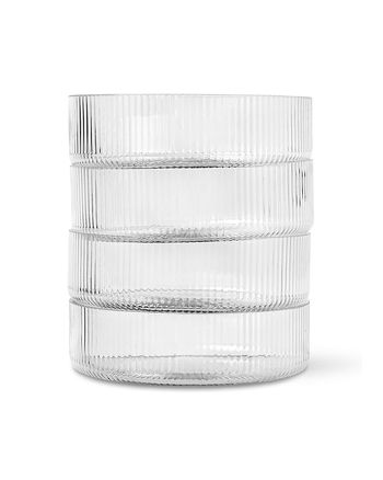 Ferm Living - Salute - Ripple Serving Bowls - Set of 4 - Clear