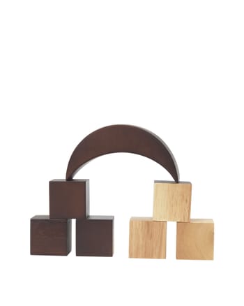 Ferm Living - Støvkost - Phase Building Blocks - Natural/Dark stained