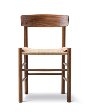 Fredericia Furniture - Dining chair - J39 Mogensen Chair 3239 by Børge Mogensen - Oiled Walnut / Natural Paper Cord