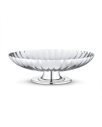 Georg Jensen - Piatto da torta - Bernadotte Dish On Stand - Stainless Steel