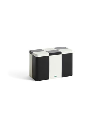 HAY - Kontener - Tin Container - Medium - Black and off-white