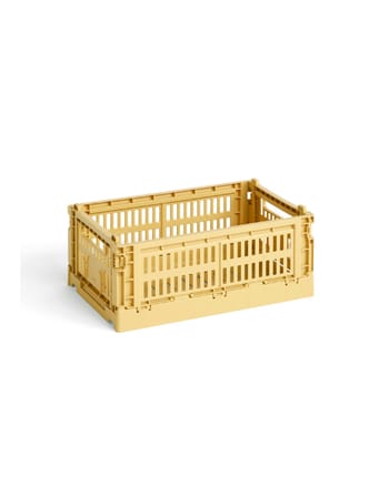 HAY - Skrzynki - Colour Crate Recycled - Dusty Yellow