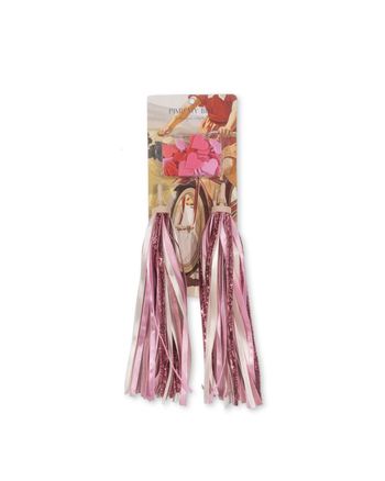 Konges Sløjd - Children's bike - Bicycle Streamers And Beads - Pink Glitter