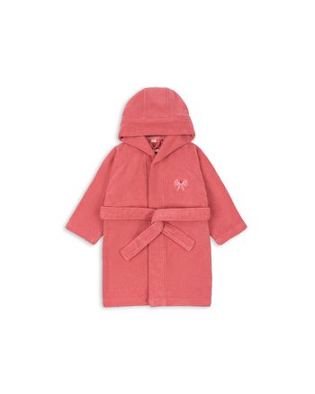 Konges Sløjd - Serviette pour enfants - Terry Bathrobe Embroidery Gots - Flamingo Plume