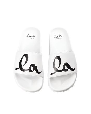 LALA Berlin - Sandaler - Beach Slider Bilbao - White / Black