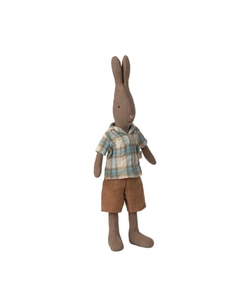 Maileg - Plüschtier - Rabbit Size 2 - Shirt And Shorts - Brown