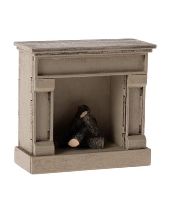 Maileg - Doll accessories - Fireplace, Mouse - Off white