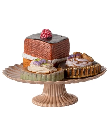 Maileg - Puppen-Zubehör - Cakes And Cakestand - Mini