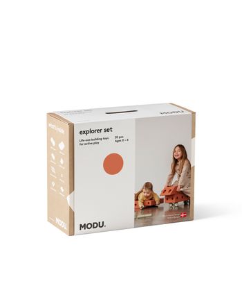 MODU - Legetøj - Explorer Set - Burnt Orange / Dusty Green