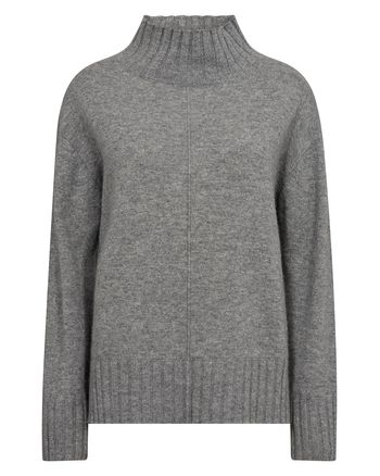 Mos Mosh - Maglia - MMAima Cashmere Highneck Knit - Sharkskin