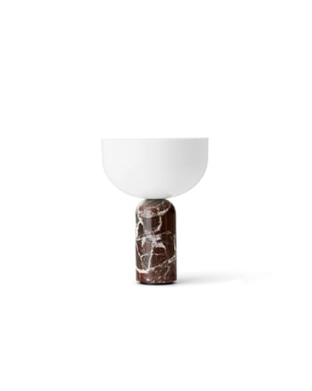 New Works - Bordlampe - Kizu Portable Lamp - Rosso Levanto Marble