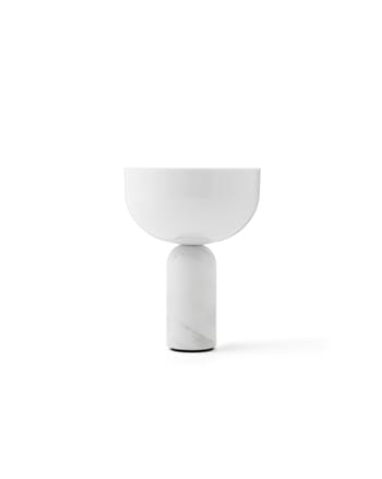 New Works - Pöytävalaisin - Kizu Portable Lamp - White Marble