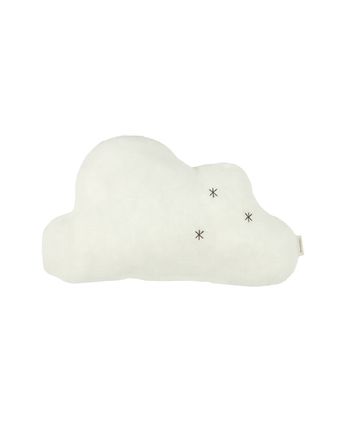 Nobodinoz - Børnepude - Wabi-Sabi Embroidered Cloud Cushion - Natural