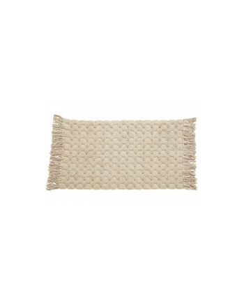 Nordal - Rug - LUNA bath rug w/fringes - Off White